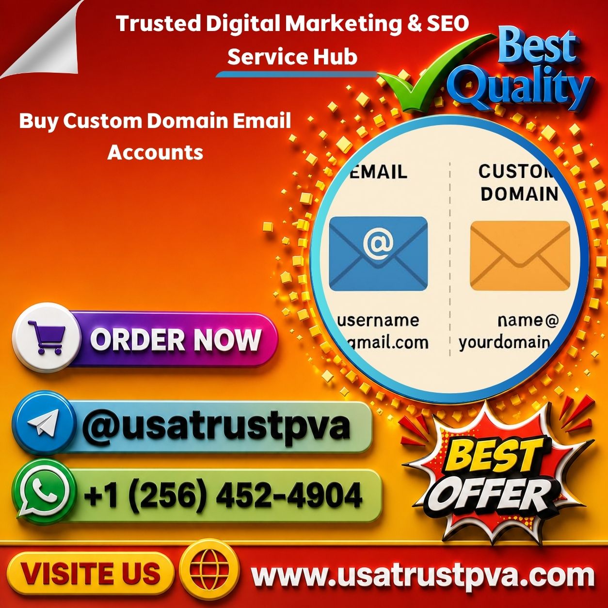 Buy Custom Domain Email Accounts